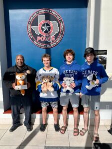 Giving in the Holiday Season through our Teddy Bear Toss!