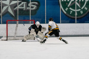 Tyler White in Net during Sundays game